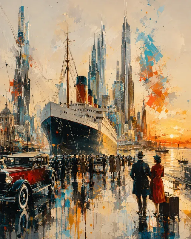 Expressive Urban Paintscape Posters