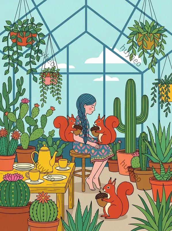 Retro Modern Botanical Illustrations