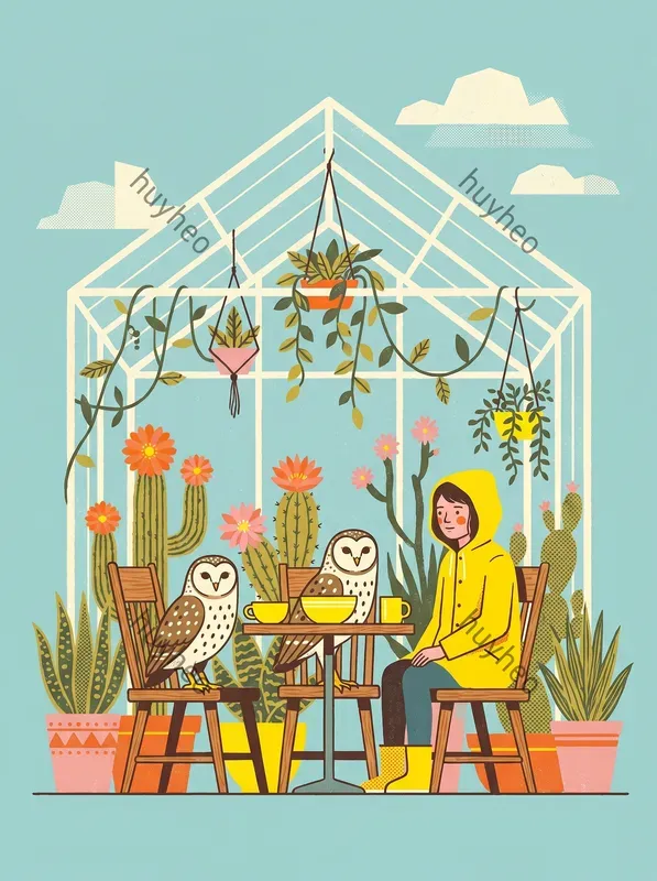 Retro Modern Botanical Illustrations