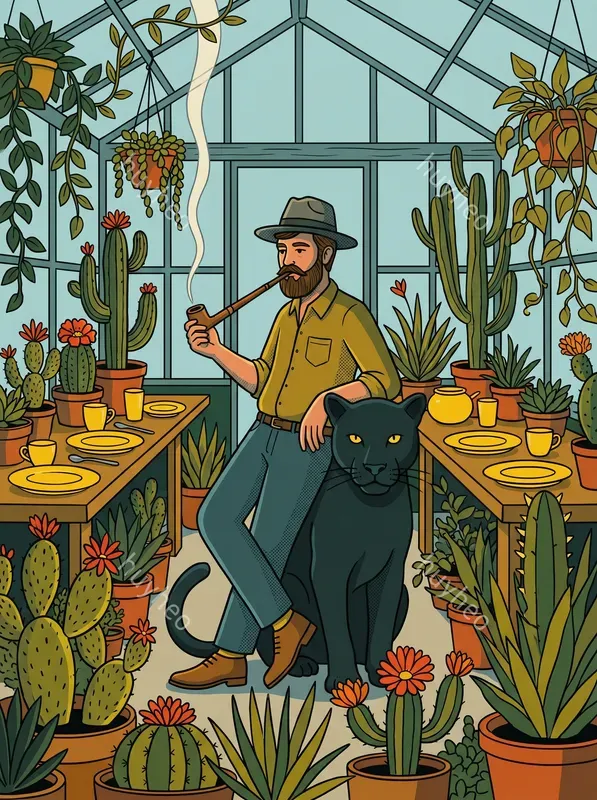 Retro Modern Botanical Illustrations