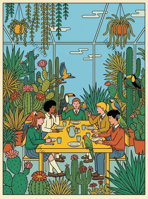 Retro Modern Botanical Illustrations