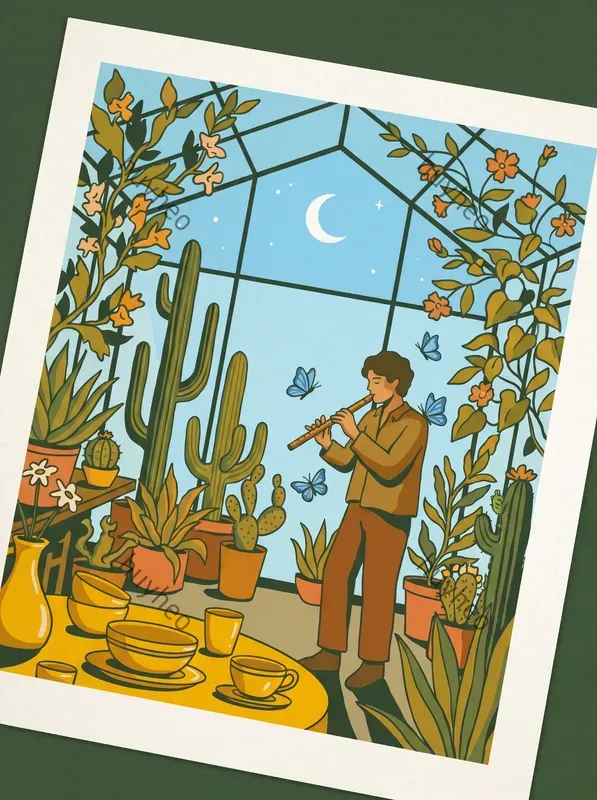Retro Modern Botanical Illustrations