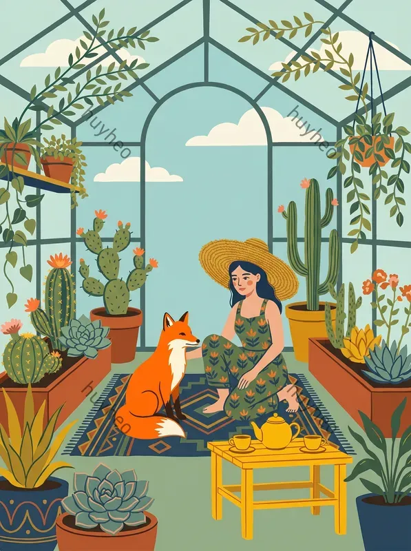 Retro Modern Botanical Illustrations