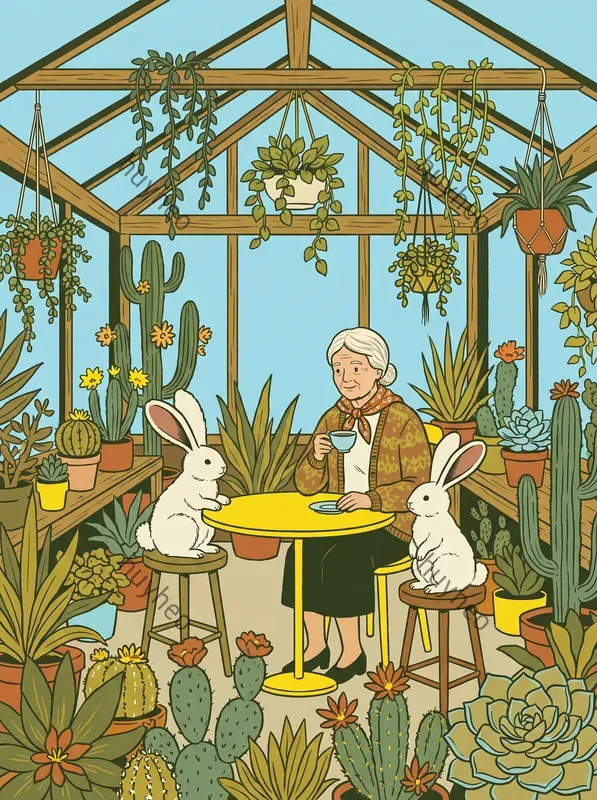 Retro Modern Botanical Illustrations