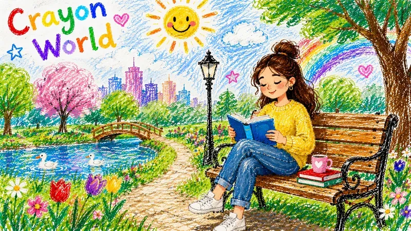 Crayon World Mixed Media Art Generator