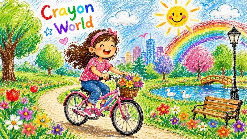 Crayon World Mixed Media Art Generator