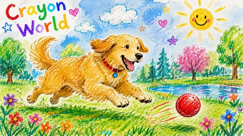 Crayon World Mixed Media Art Generator