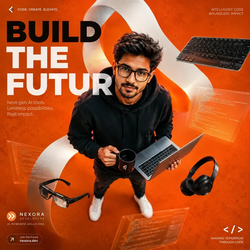 Bold Orange Creative Poster Generator