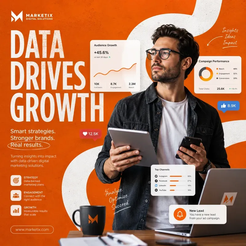 Bold Orange Creative Poster Generator