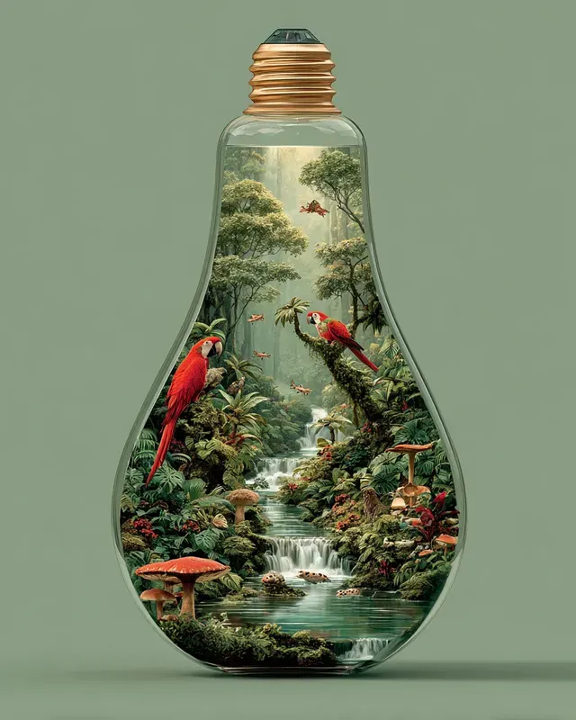 Sustainable Ecolightbulb Ecosystems