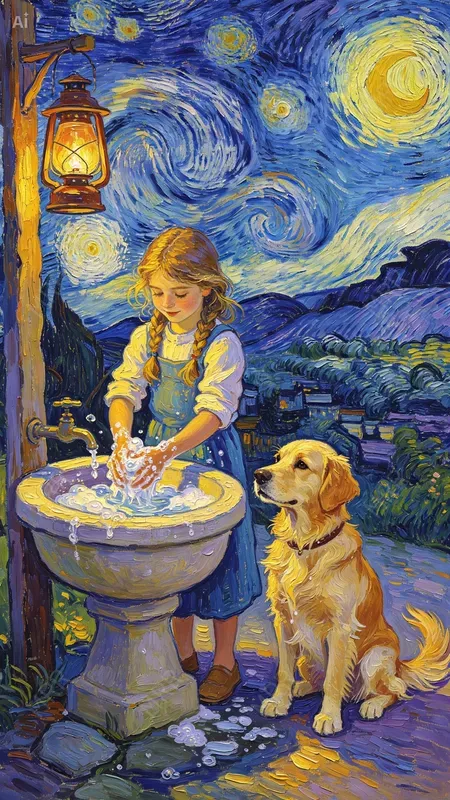 World Zoonoses Day Van Gogh Style Art