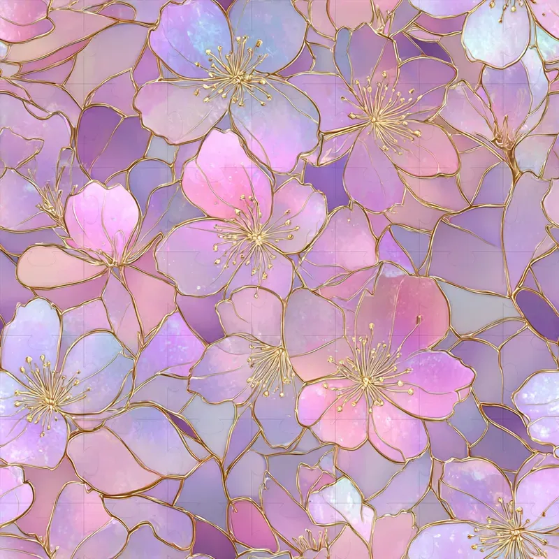 Stained Glass Seamless Patterns