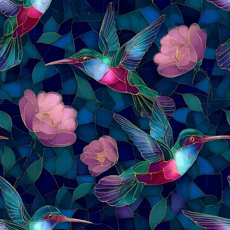 Stained Glass Seamless Patterns