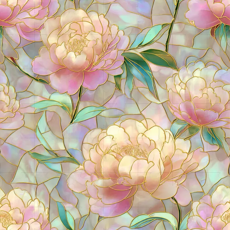 Stained Glass Seamless Patterns