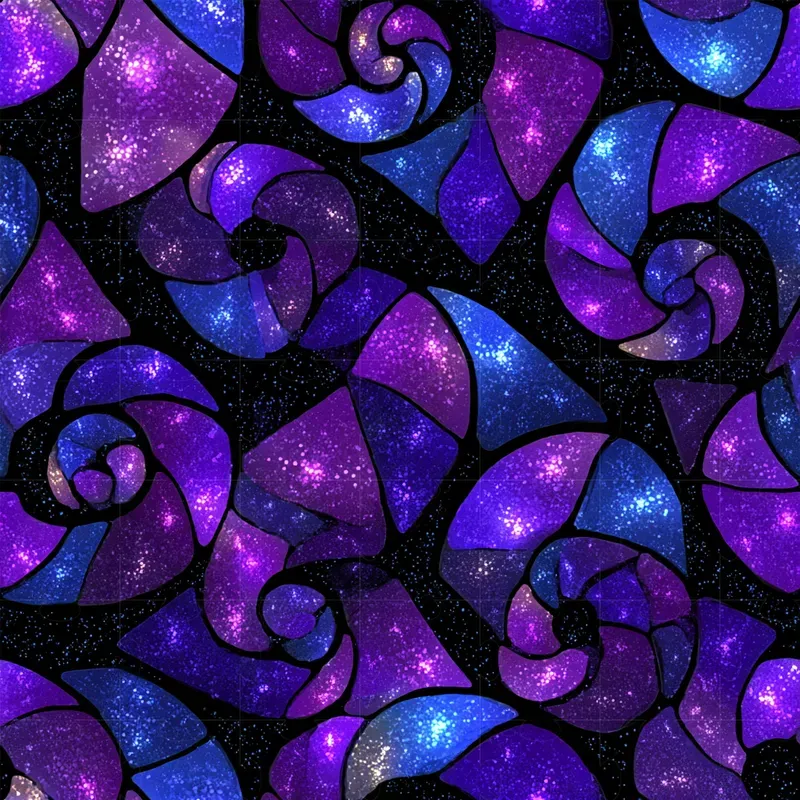 Stained Glass Seamless Patterns