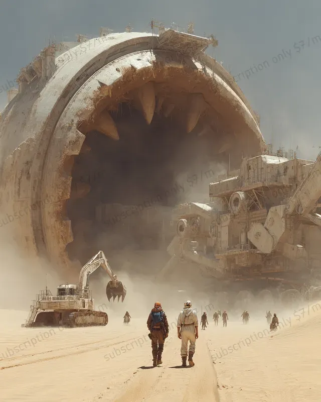 Martian Feudal Sci Fi Scenes