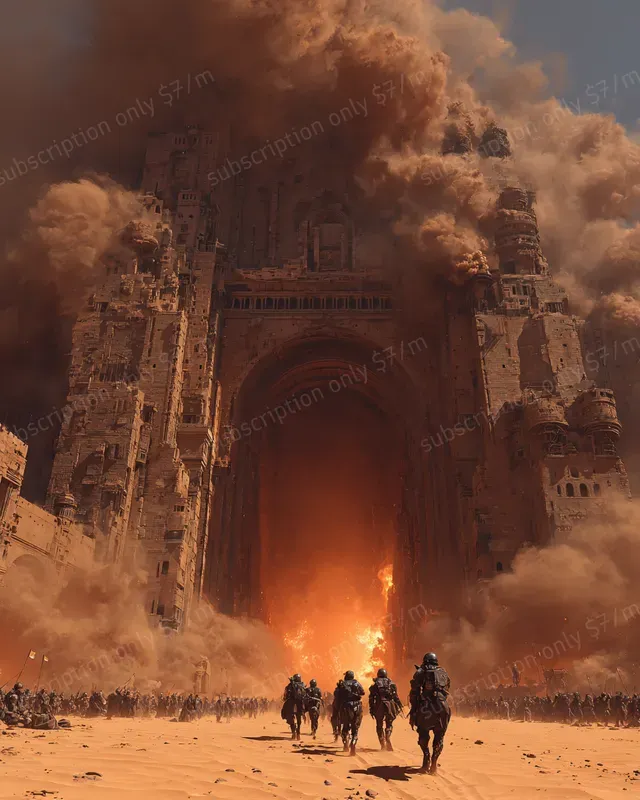 Martian Feudal Sci Fi Scenes