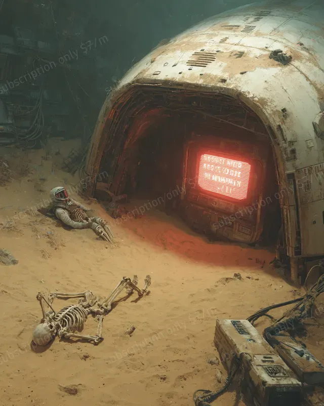 Martian Feudal Sci Fi Scenes