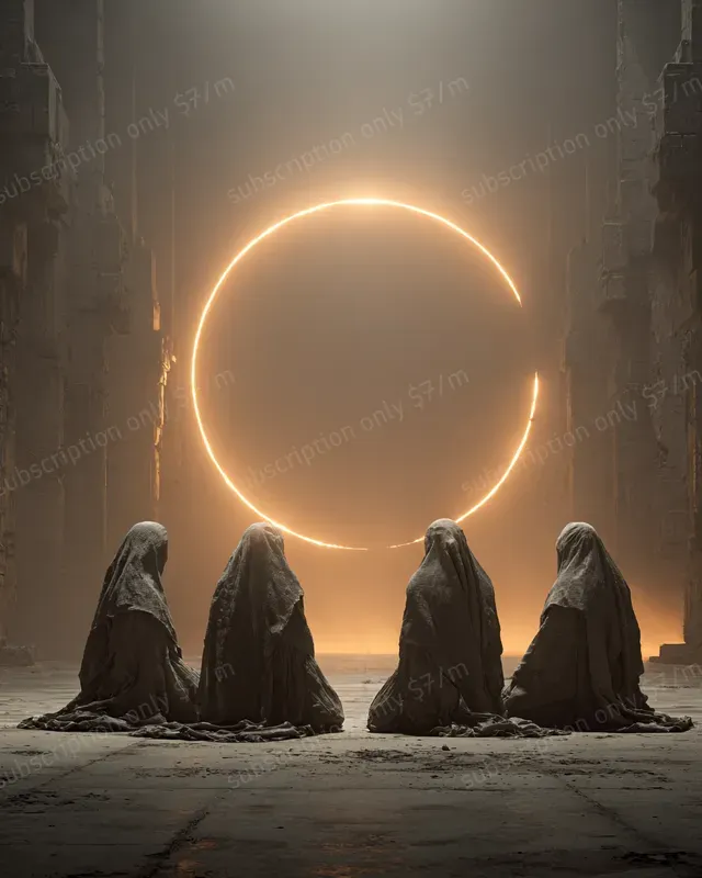 Martian Feudal Sci Fi Scenes