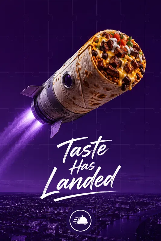 Conceptual Food Delivery Print Ads