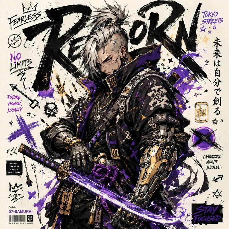Anime Graffiti Character Posters
