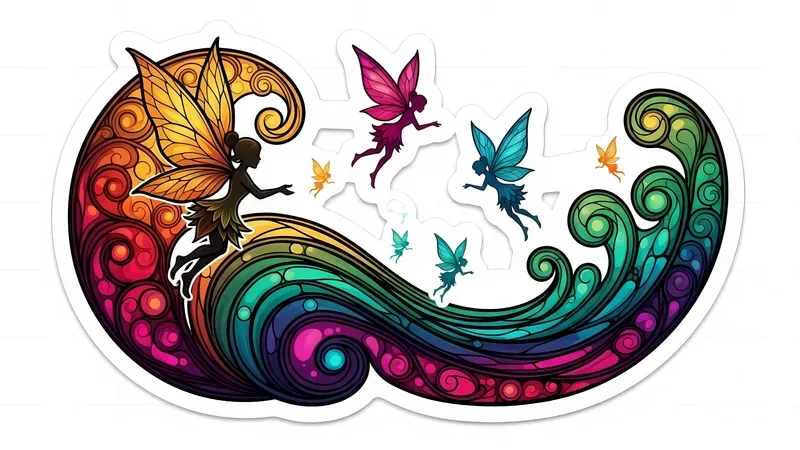 Opulent Psychedelic Stickers