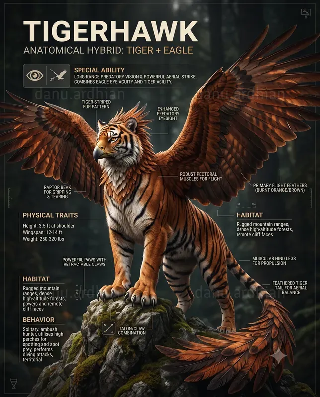 Realistic Mixed Animal Creature Posters