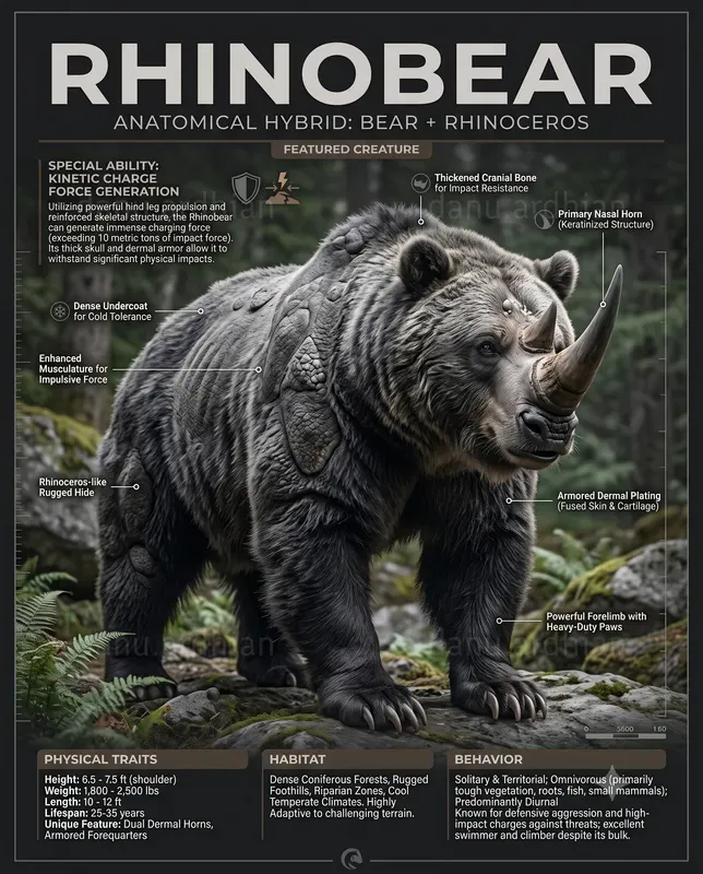 Realistic Mixed Animal Creature Posters
