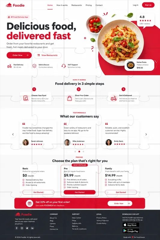 Modern Landing Page UI Designs