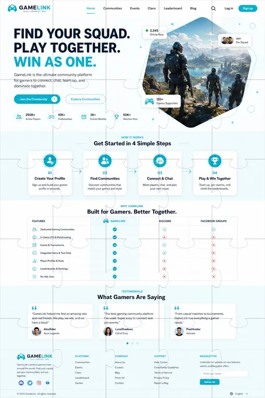 Modern Landing Page UI Designs