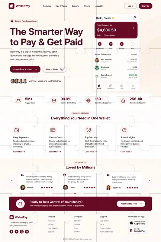 Modern Landing Page UI Designs