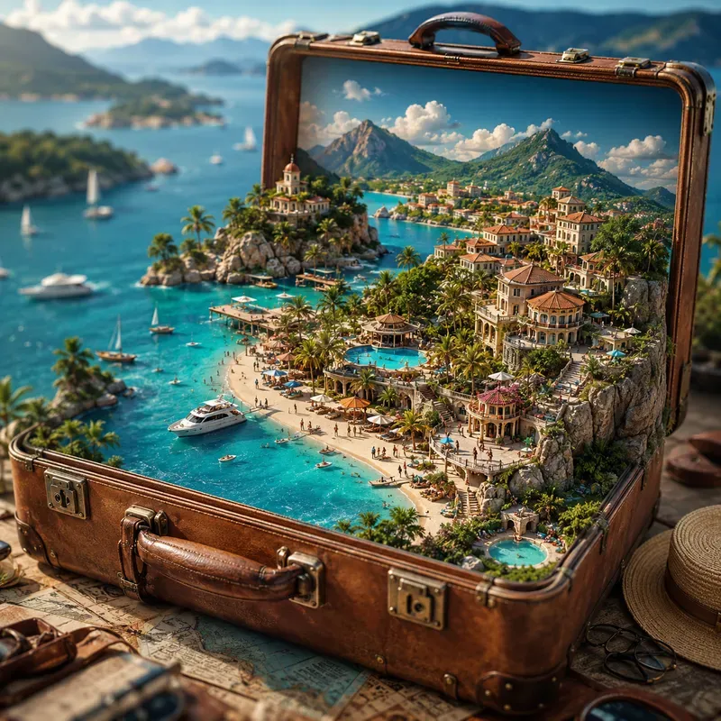 Miniature Travel Map Worlds