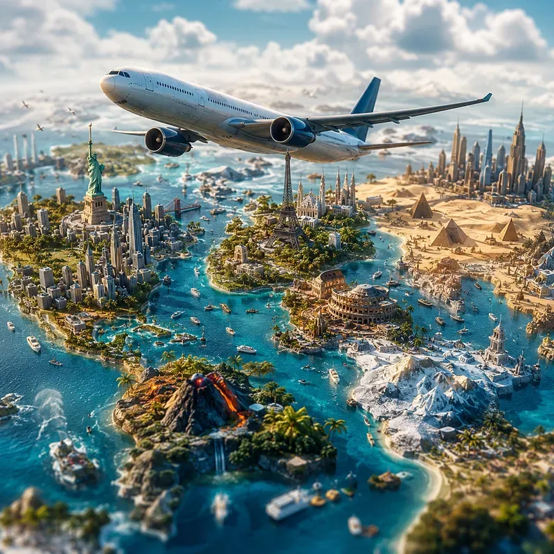 Miniature Travel Map Worlds