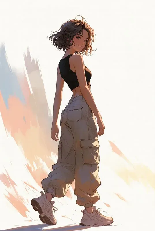 Soft Aesthetic Walking Girls