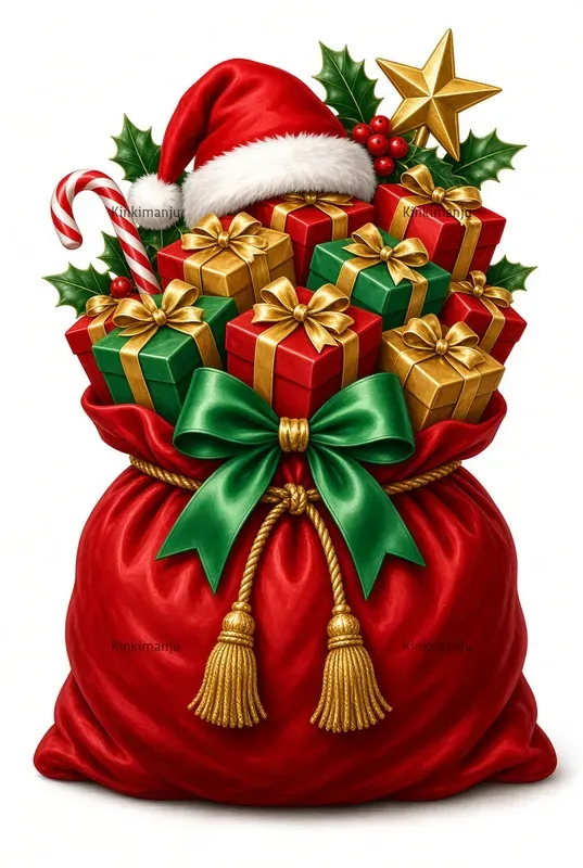 X Mas Gift Glossy Clipart 50 Packs