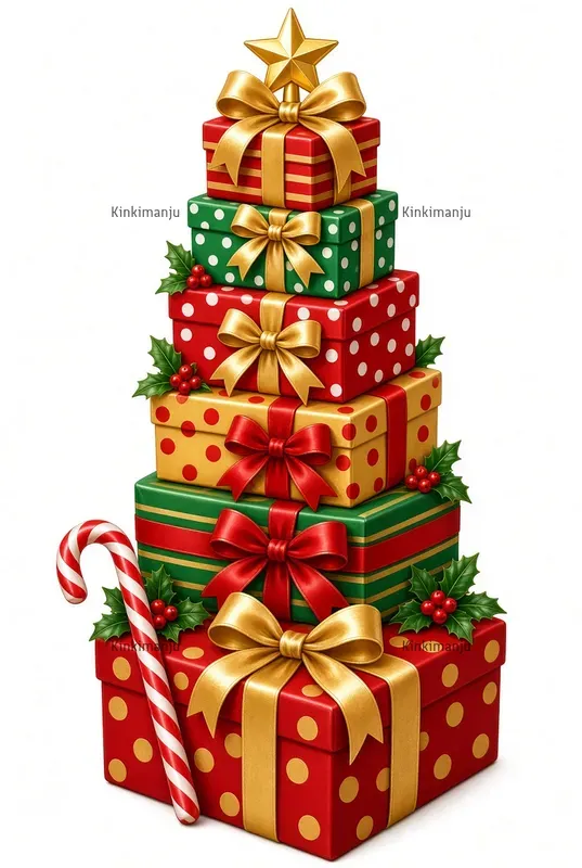 X Mas Gift Glossy Clipart 50 Packs