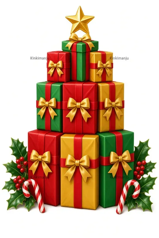 X Mas Gift Glossy Clipart 50 Packs