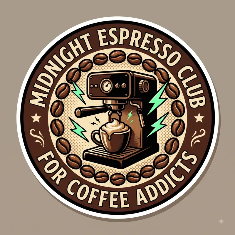 Coffee Addict T Shirt Badges