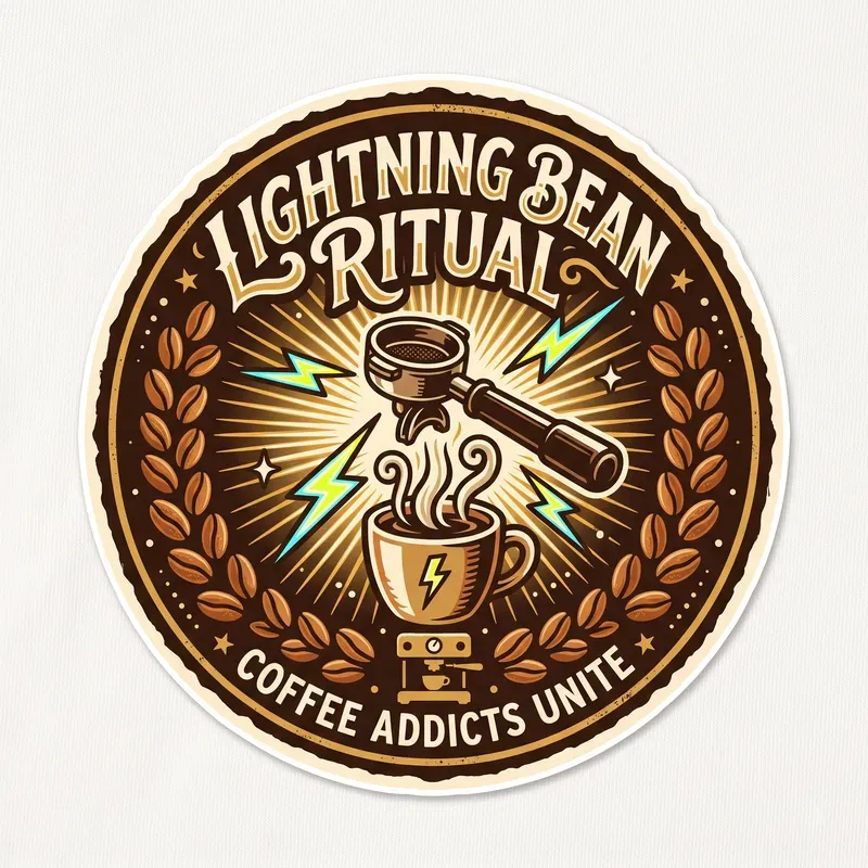 Coffee Addict T Shirt Badges