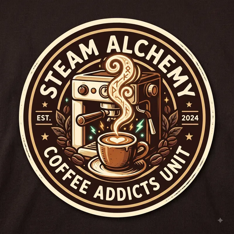 Coffee Addict T Shirt Badges