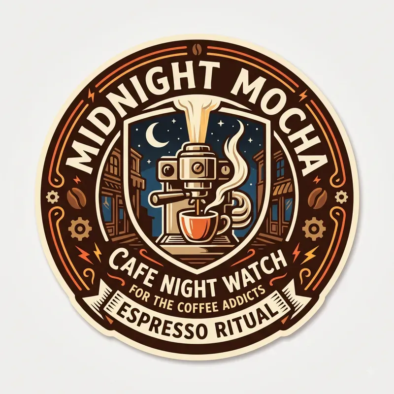 Coffee Addict T Shirt Badges