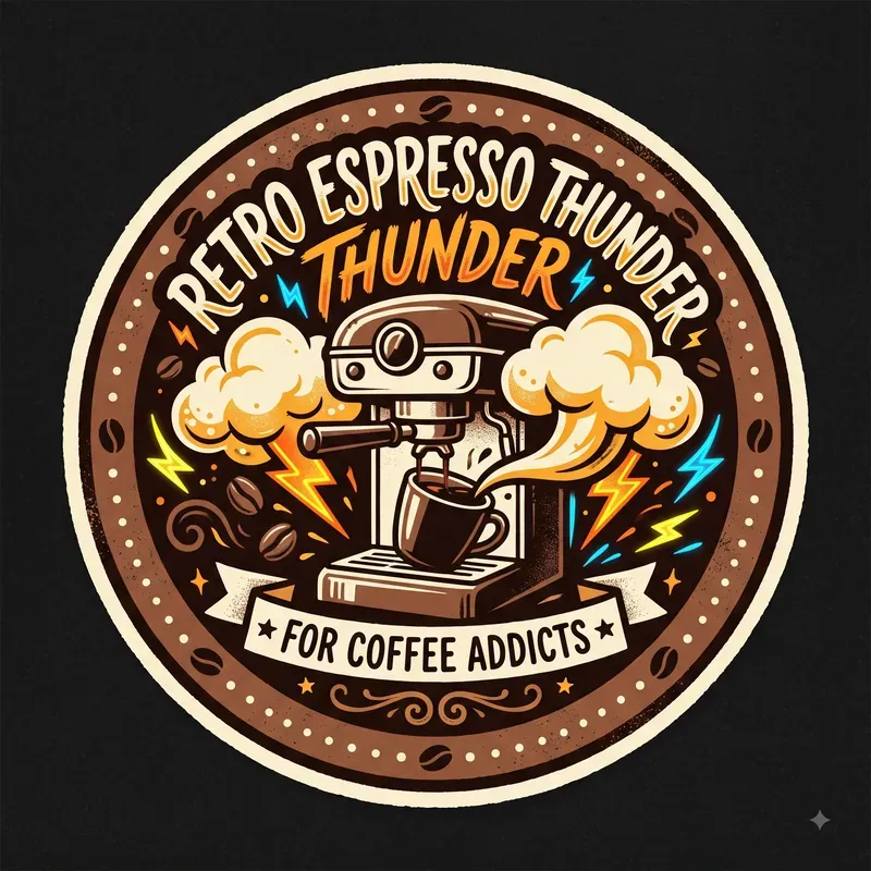 Coffee Addict T Shirt Badges