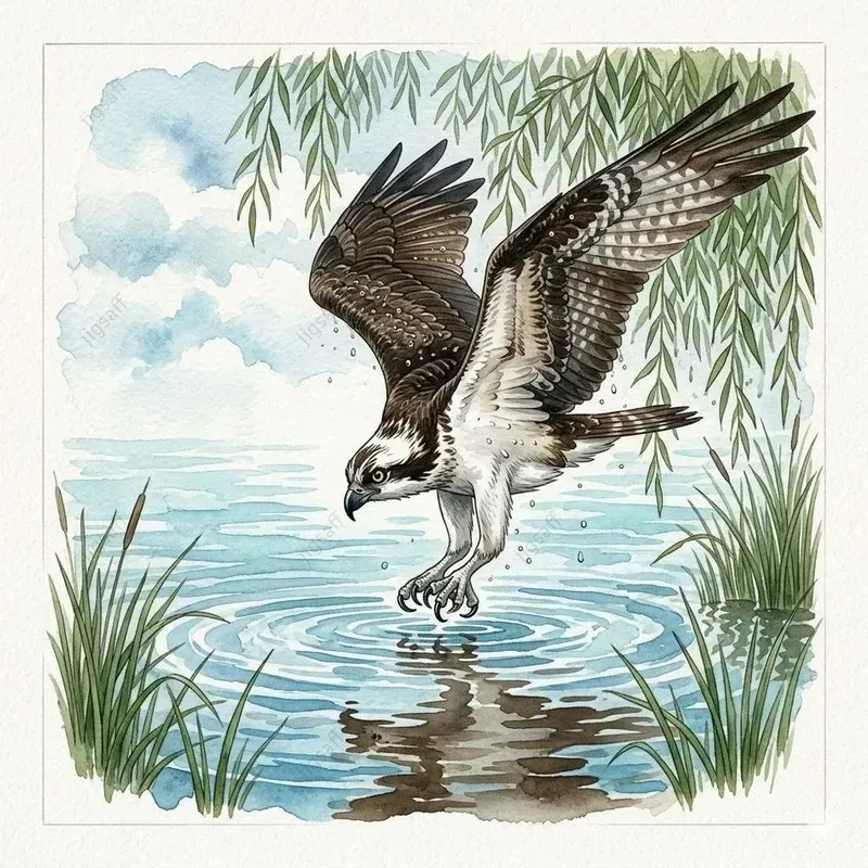 Majestic Birds Of Prey Watercolors
