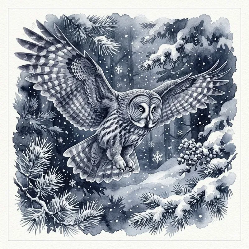 Majestic Birds Of Prey Watercolors