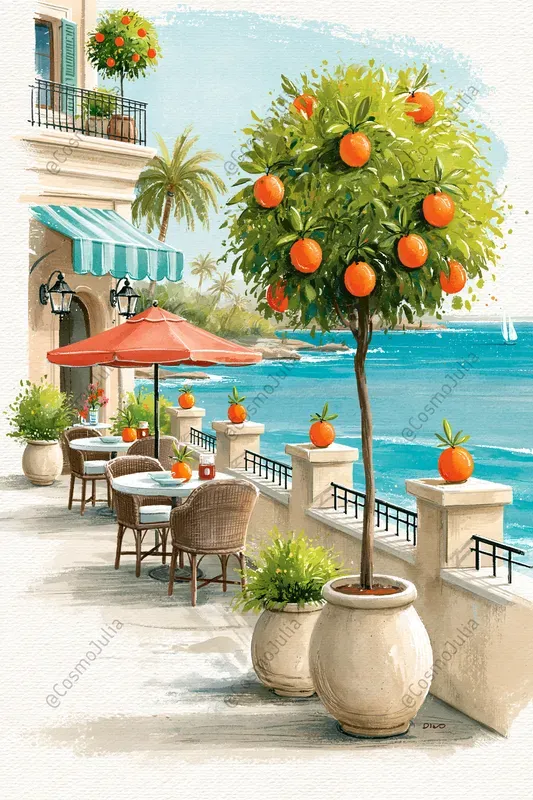Mediterranean Watercolor Landscapes