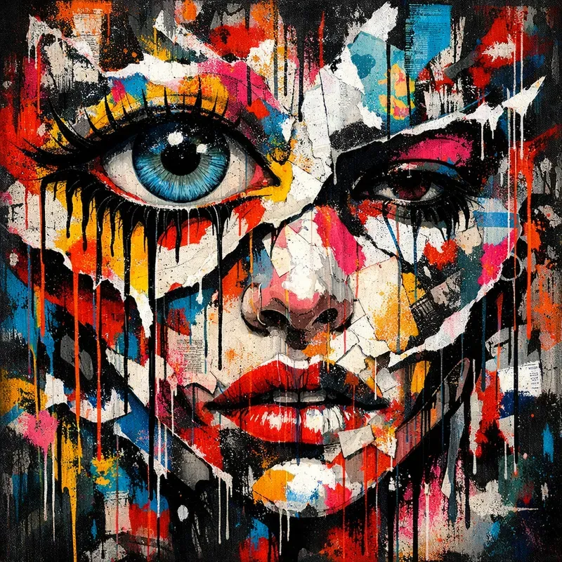 Abstract Urban Face Art Generator