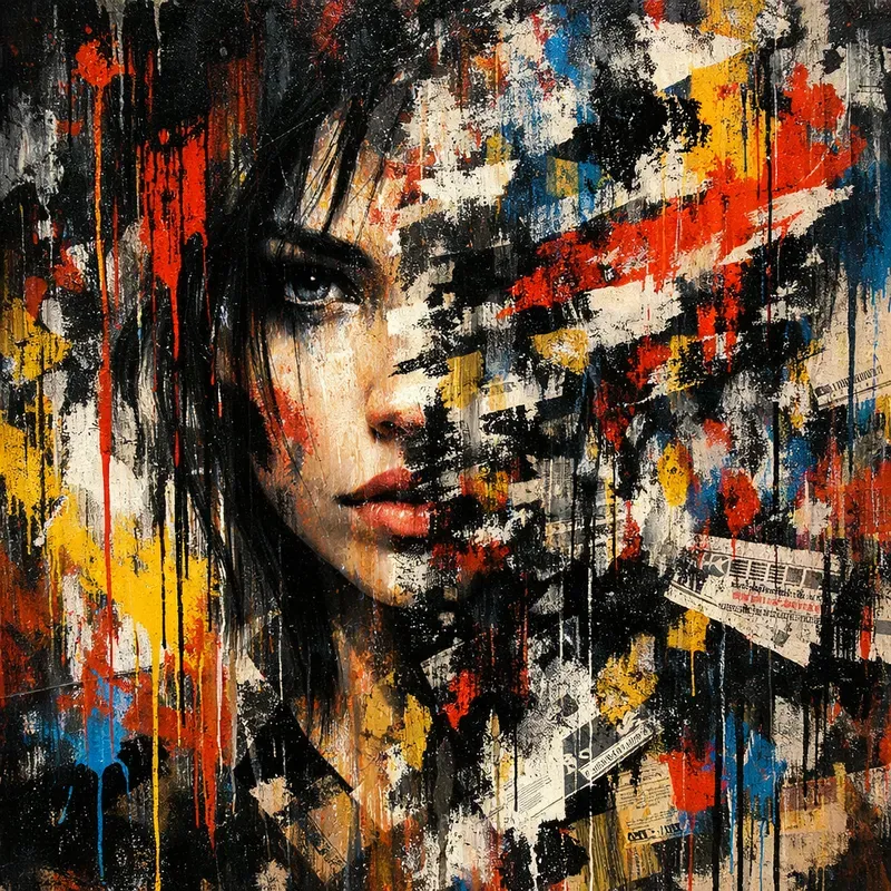 Abstract Urban Face Art Generator