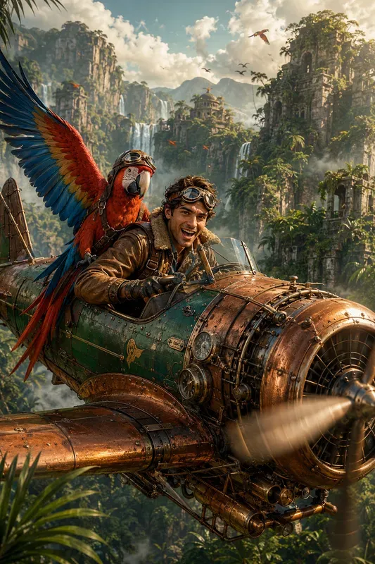 Whimsical Animal Aviators