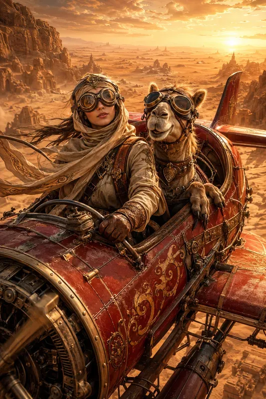 Whimsical Animal Aviators