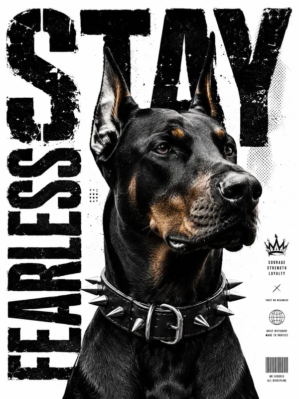 Distorted Magazine Stencil Posters